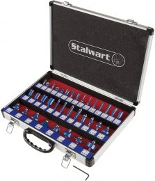 Stalwart 35-piece milling cutter set